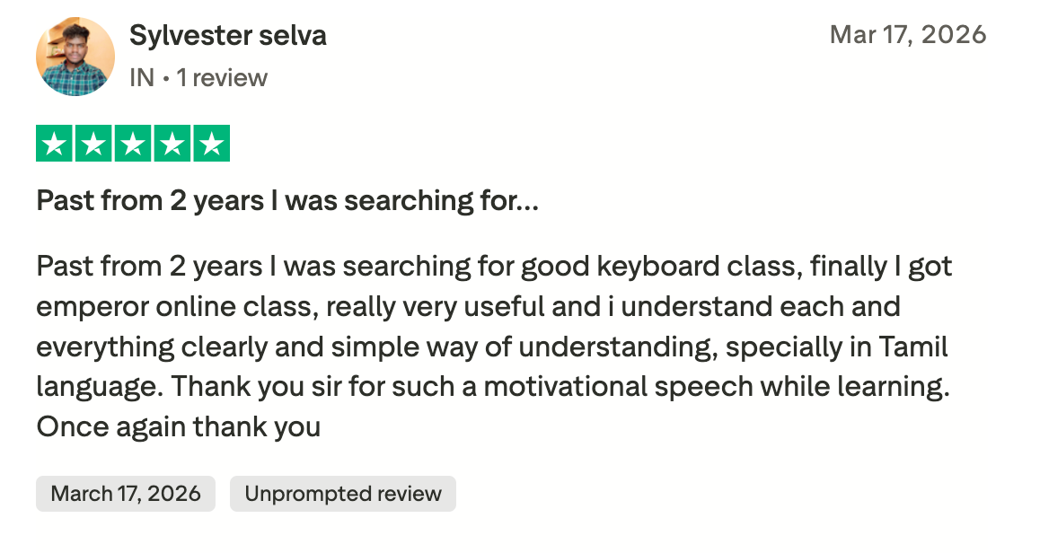 Emperor Keys student review